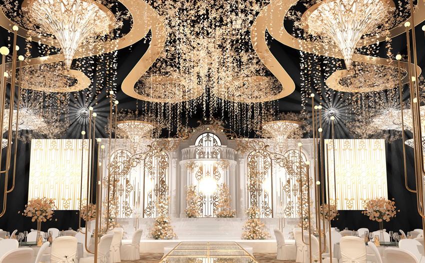 宝兴花木兰喜事汇金色大厅效果展示